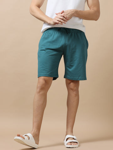 Relaxed Fit Shorts ( Pine Green )
