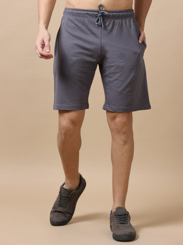 Relaxed Fit Shorts ( Grey)