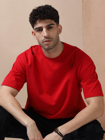 240 GSM OVERSIZE T SHIRT C-4 - RED