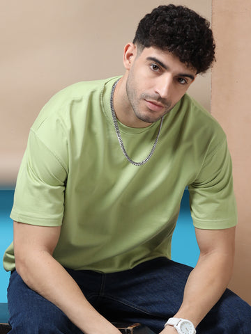 240 GSM OVERSIZE T SHIRT C-46 - GREEN GLOW