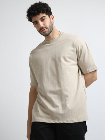 240 GSM OVERSIZE T SHIRT C-6 - BEIGH