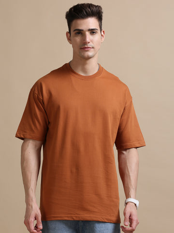 240 GSM OVERSIZE T SHIRT C-51 ( BROWN )