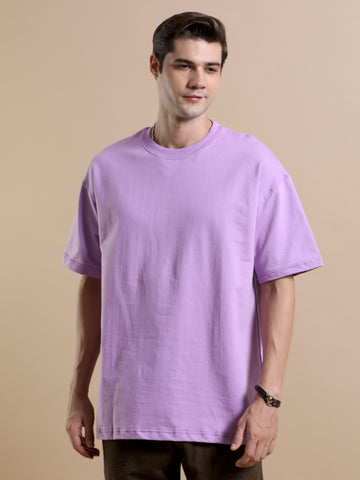240 GSM OVERSIZE T SHIRT C-36 - LT.LAVENDER