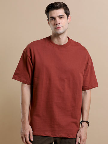 240 GSM OVERSIZE T SHIRT C-38 - DARK MEROON