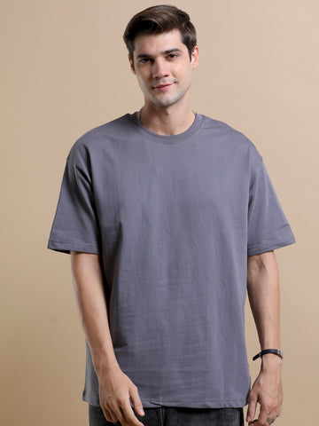 240 GSM OVERSIZE T SHIRT C-28 - STEEL GREY