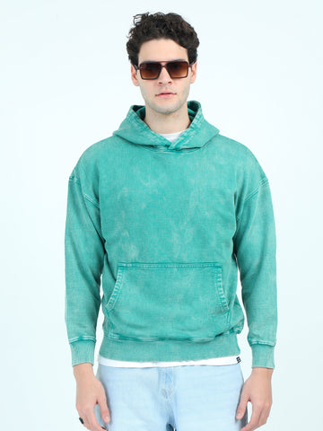 Oversize Acidwash Hoodies -LUX ED1 ( Green )