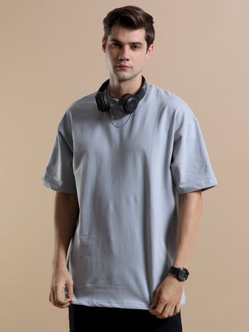 240 GSM OVERSIZE T SHIRT C-26 - CEMENT GREY