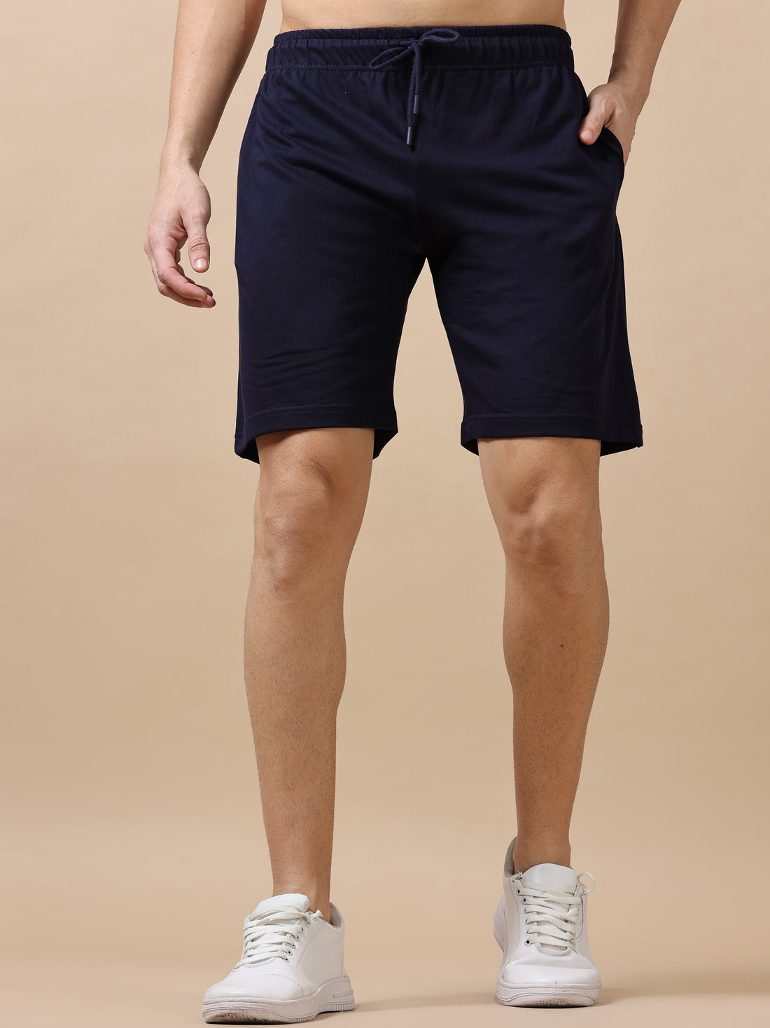 Relaxed Fit Shorts ( Navy Blue )