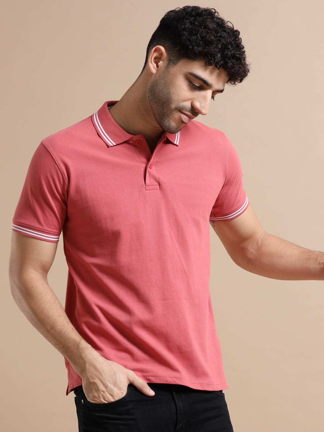 Regular polo Tshirt (Plum)