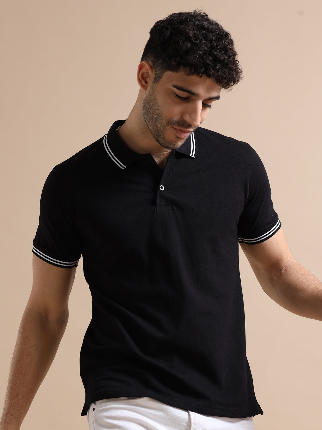 Regular polo Tshirt ( Black )