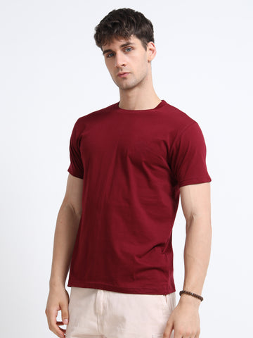160 GSM REGULAR TSHIRT Meroon
