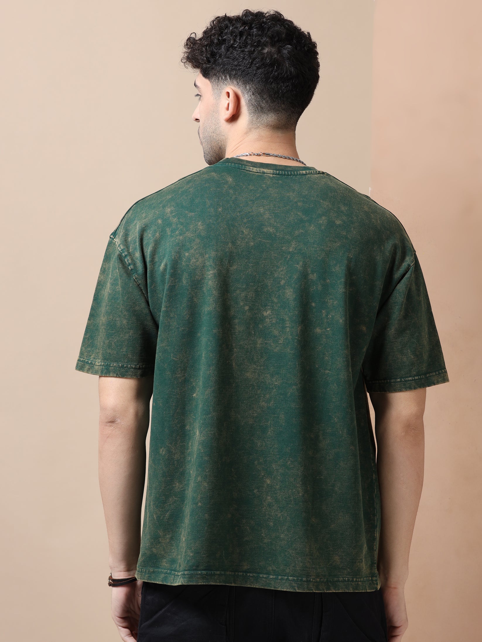 Black Color Acid Wash T-Shirt - Stylish & Unique | Pasolid