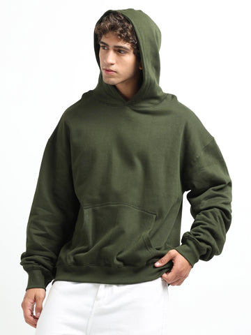 Oversize Hoodie (Olive Green )