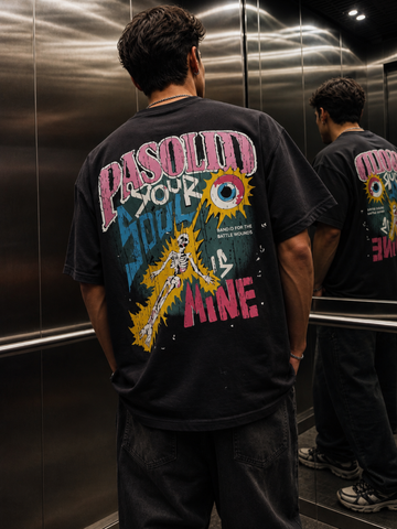 Pasolid Riot Graphic Oversized Tee