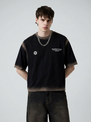 Textured Washed Oversized Tee