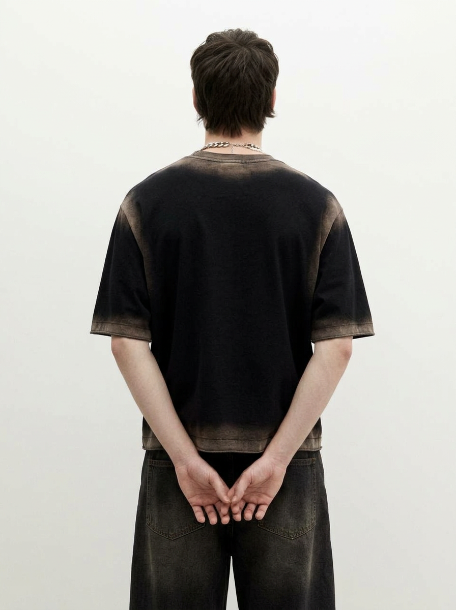 Textured Washed Oversized Tee