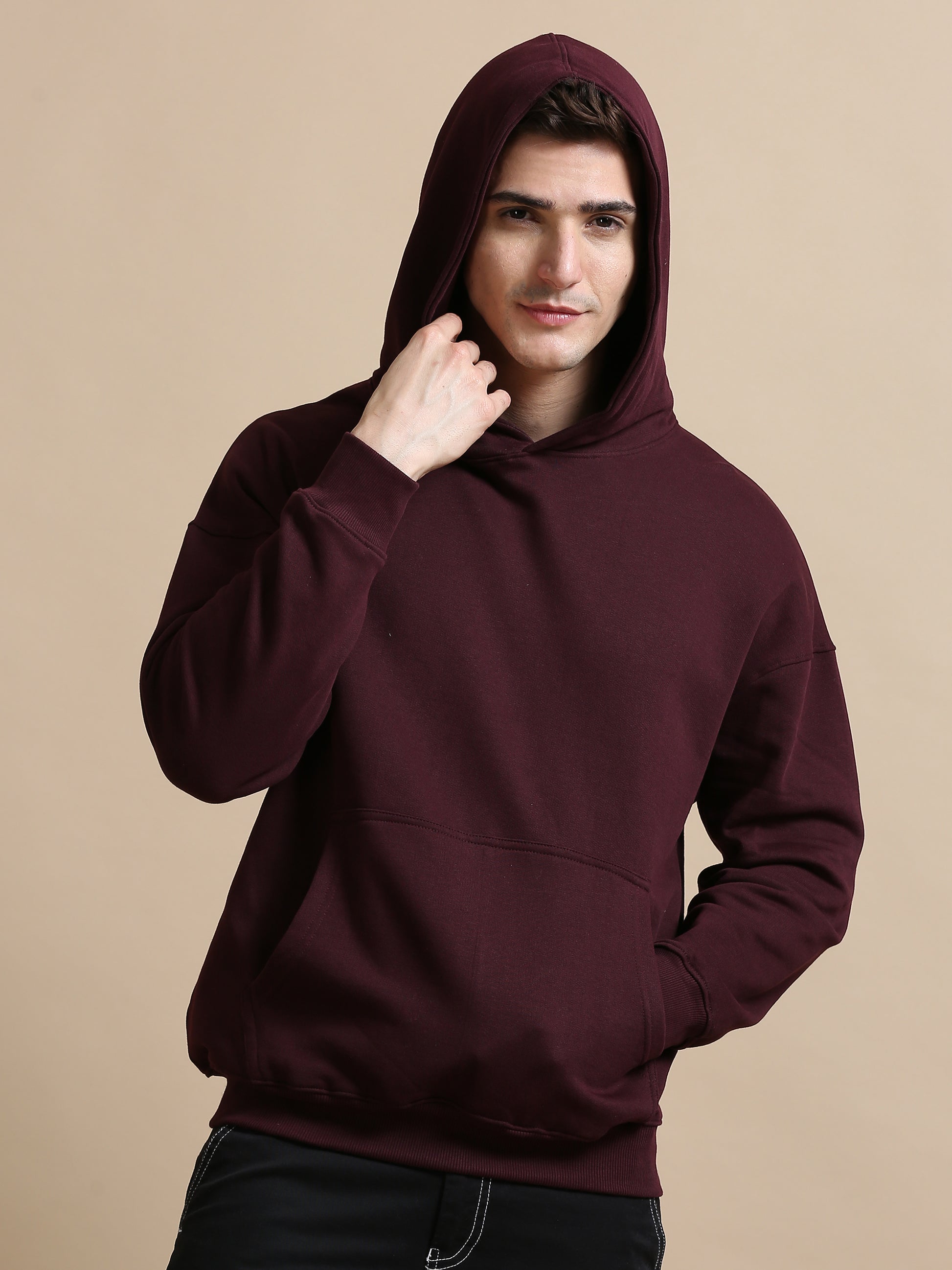 Oversize Hoodie Grap Wine - Main Image