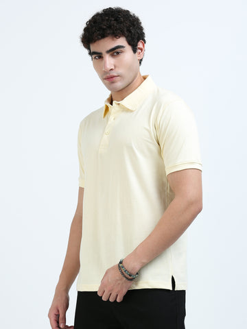 Minimal classic polo T-shirt - Beige