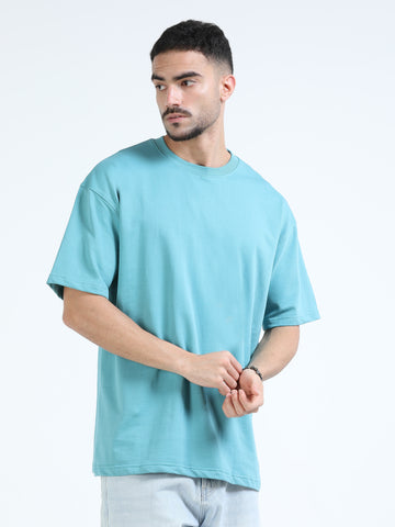 240 GSM OVERSIZE T SHIRT C-42 - Ocean Blue