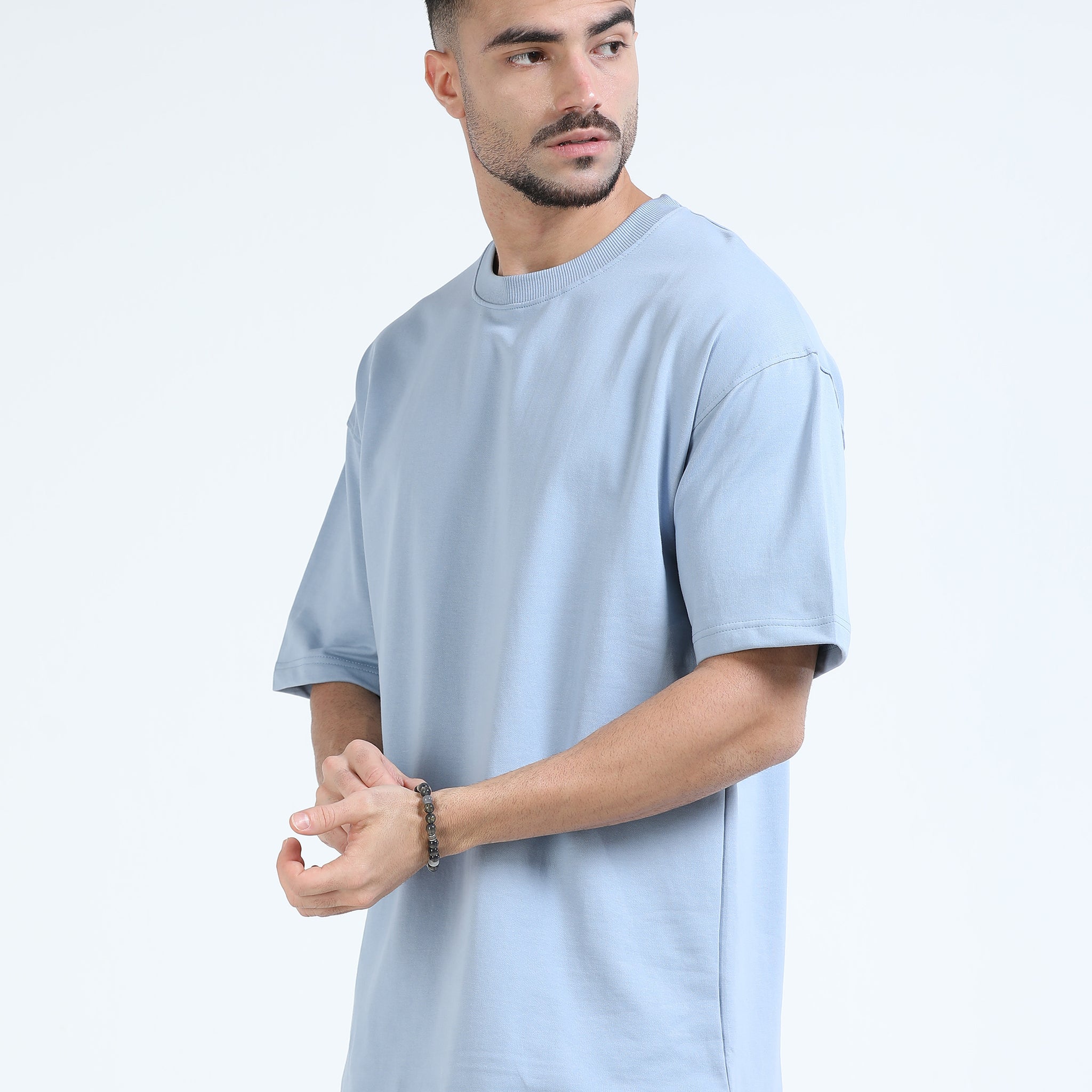 240 GSM OVERSIZE T SHIRT C-52 - Sky Blue