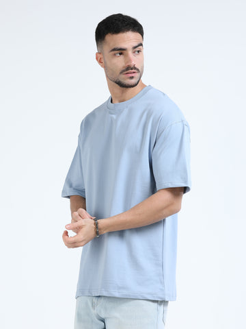 240 GSM OVERSIZE T SHIRT C-52 - Sky Blue