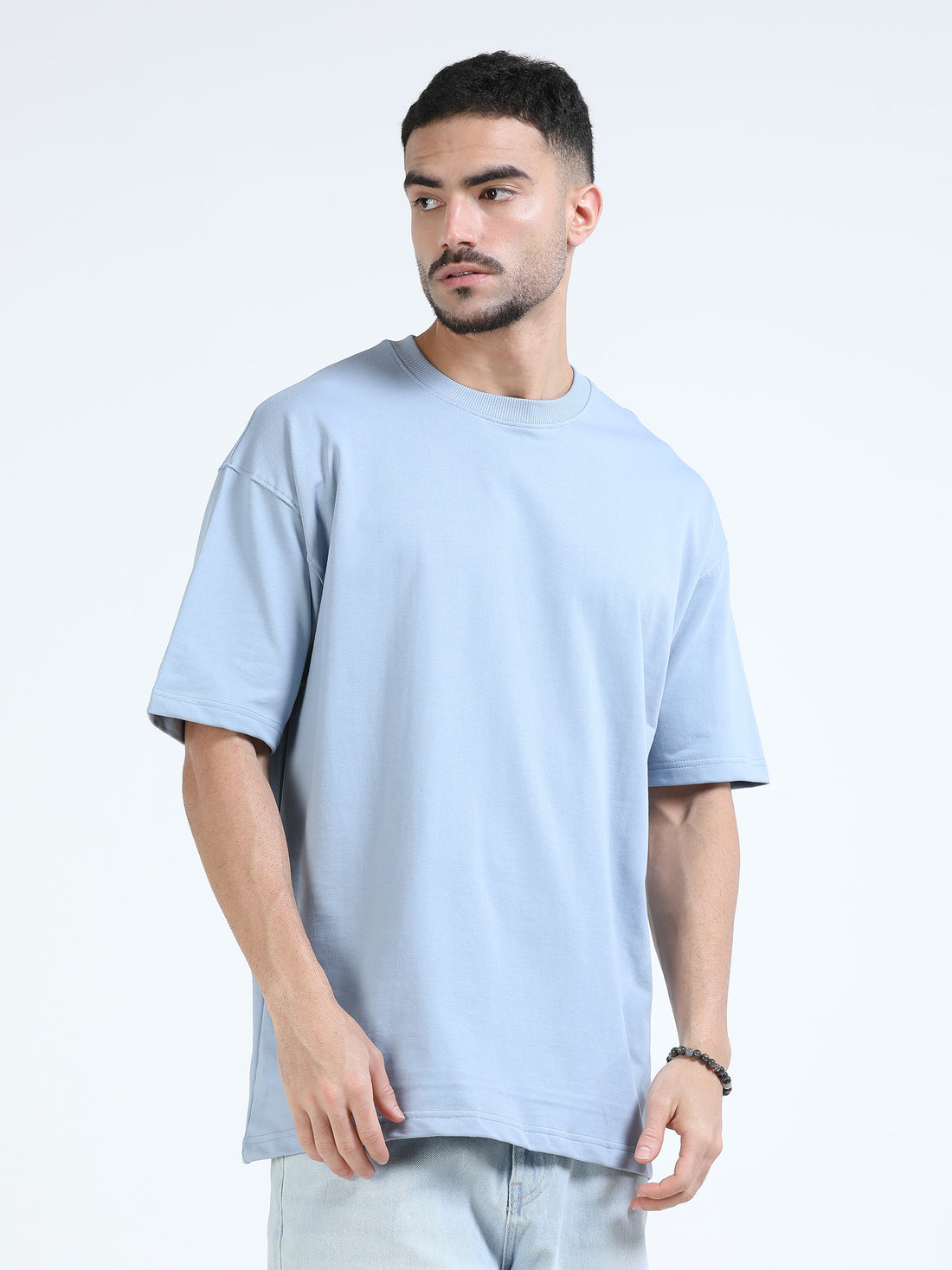 240 GSM OVERSIZE T SHIRT C-52 - Sky Blue