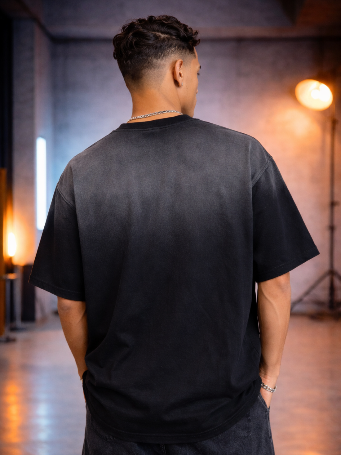 Pasolid Shadow Fade Oversized T-Shirt