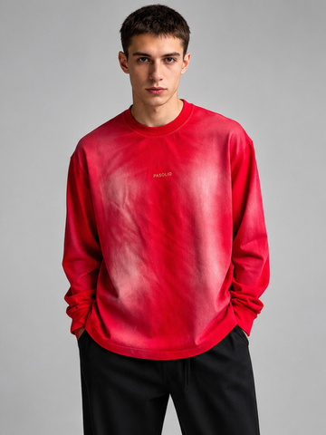 PASOLID Crimson Mist Full Sleeve Tee