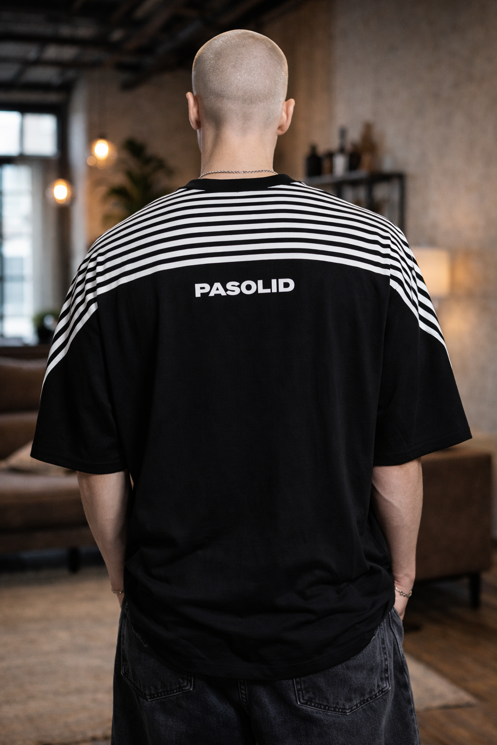Pasolid Monoline Drop Shoulder Tee – Black Edition