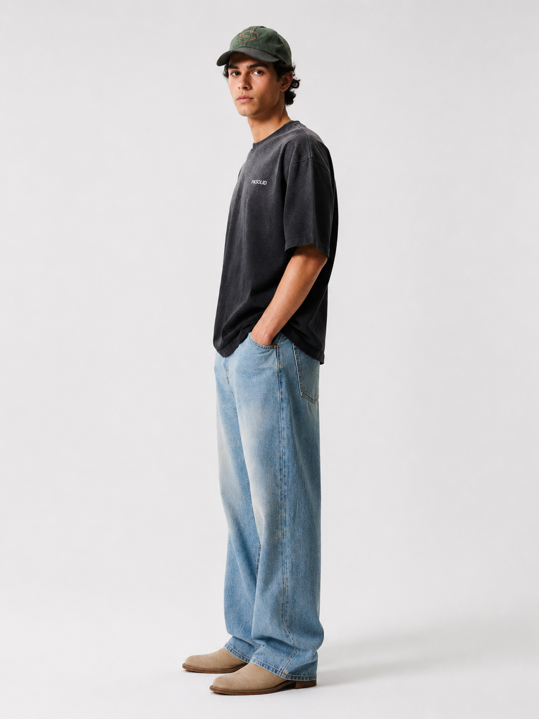Pasolid Shadow Fade Oversized T-Shirt